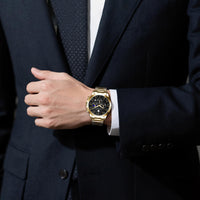 BY BENYAR Men's Watches Analog Quartz Chronograph Waterproof Stainless Steel Wrist Watches for Men Business Work Casual Sport Mens Dress Watch Unique Elegant Gifts for Men - League Looks
