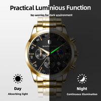BY BENYAR Men's Watches Analog Quartz Chronograph Waterproof Stainless Steel Wrist Watches for Men Business Work Casual Sport Mens Dress Watch Unique Elegant Gifts for Men - League Looks
